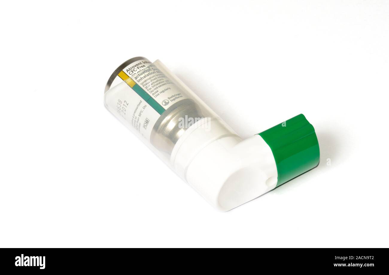 Not for use in Television Atrovent asthma inhaler. Atrovent