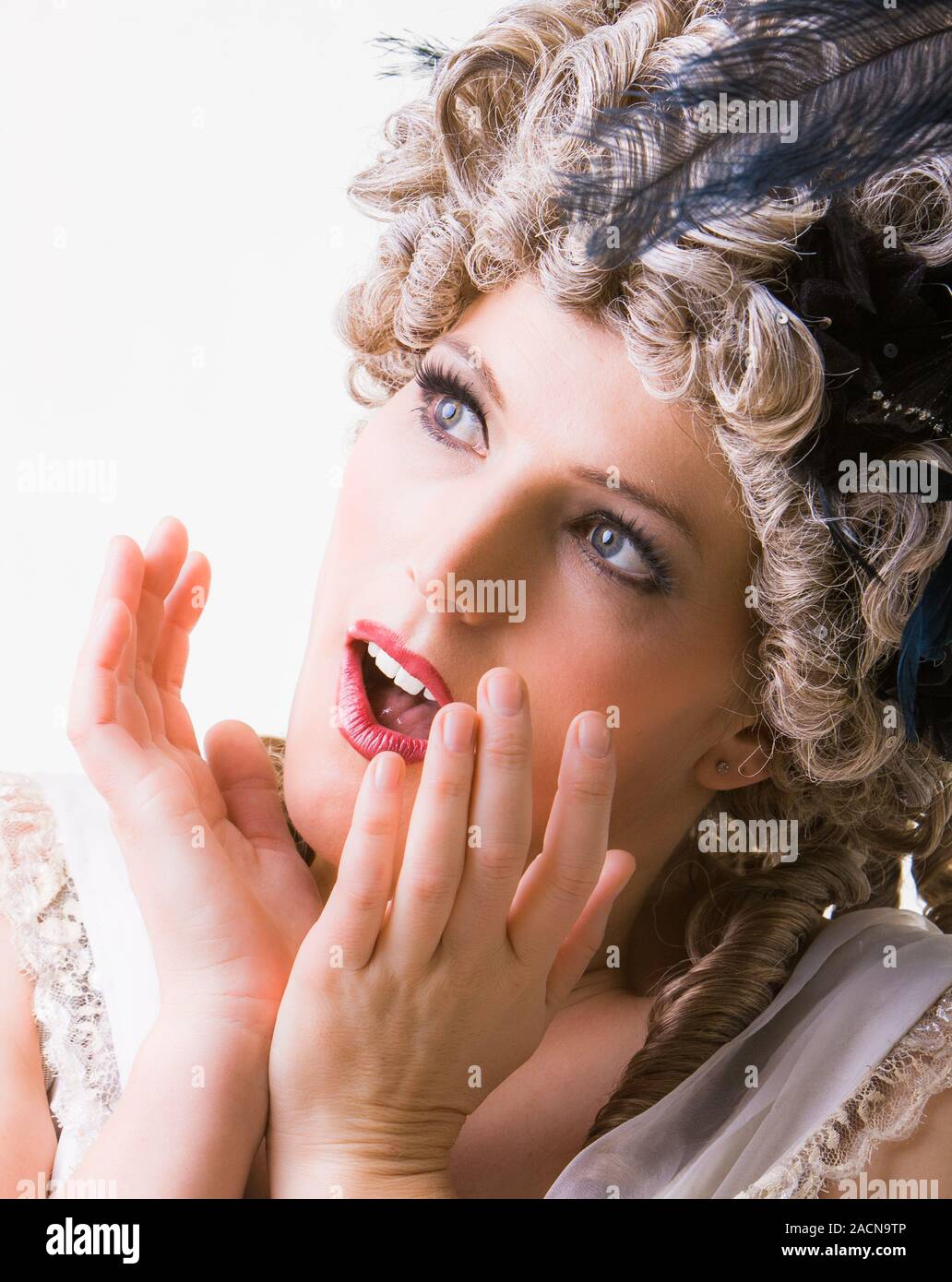 Woman in historical costume Stock Photo - Alamy