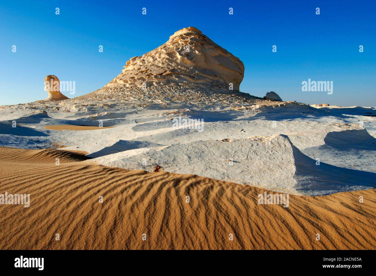 Rock formations, Egypt's White Desert. These structures have been ...