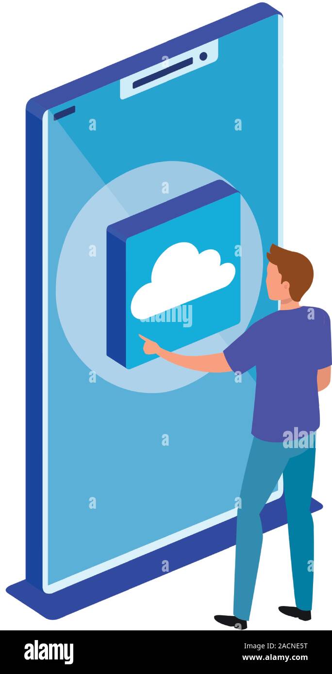 Isolated isometric smartphone vector design Stock Vector Image & Art ...