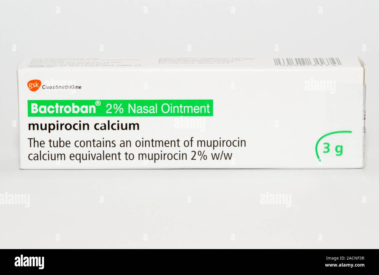 Bactroban Antibiotic Ointment Box Containing A Tube Of Mupirocin 