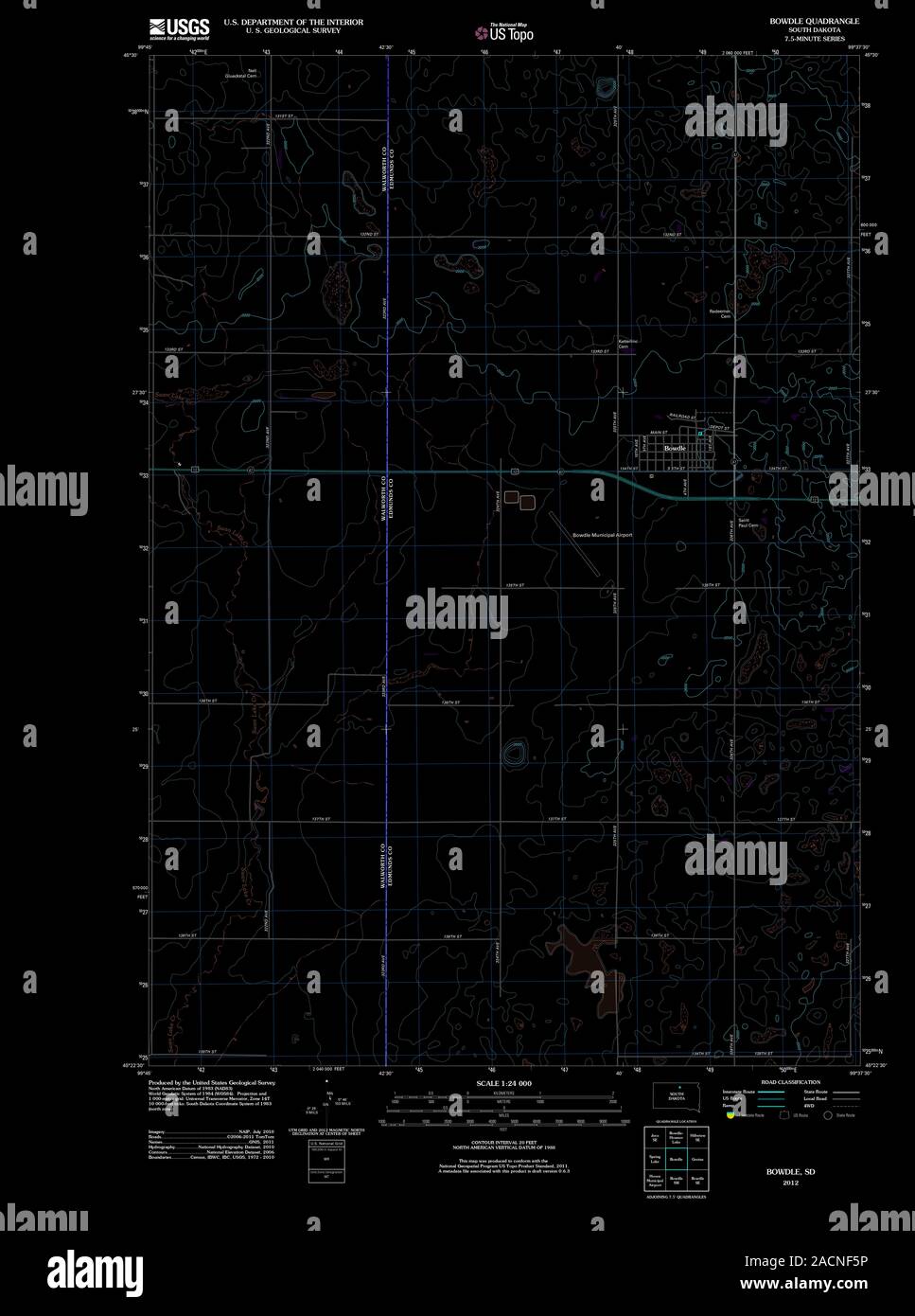 Map of bowdle hires stock photography and images Alamy