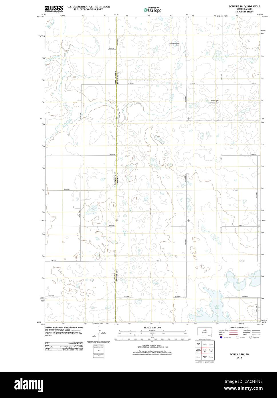 Bowdle south dakota map Cut Out Stock Images & Pictures Alamy