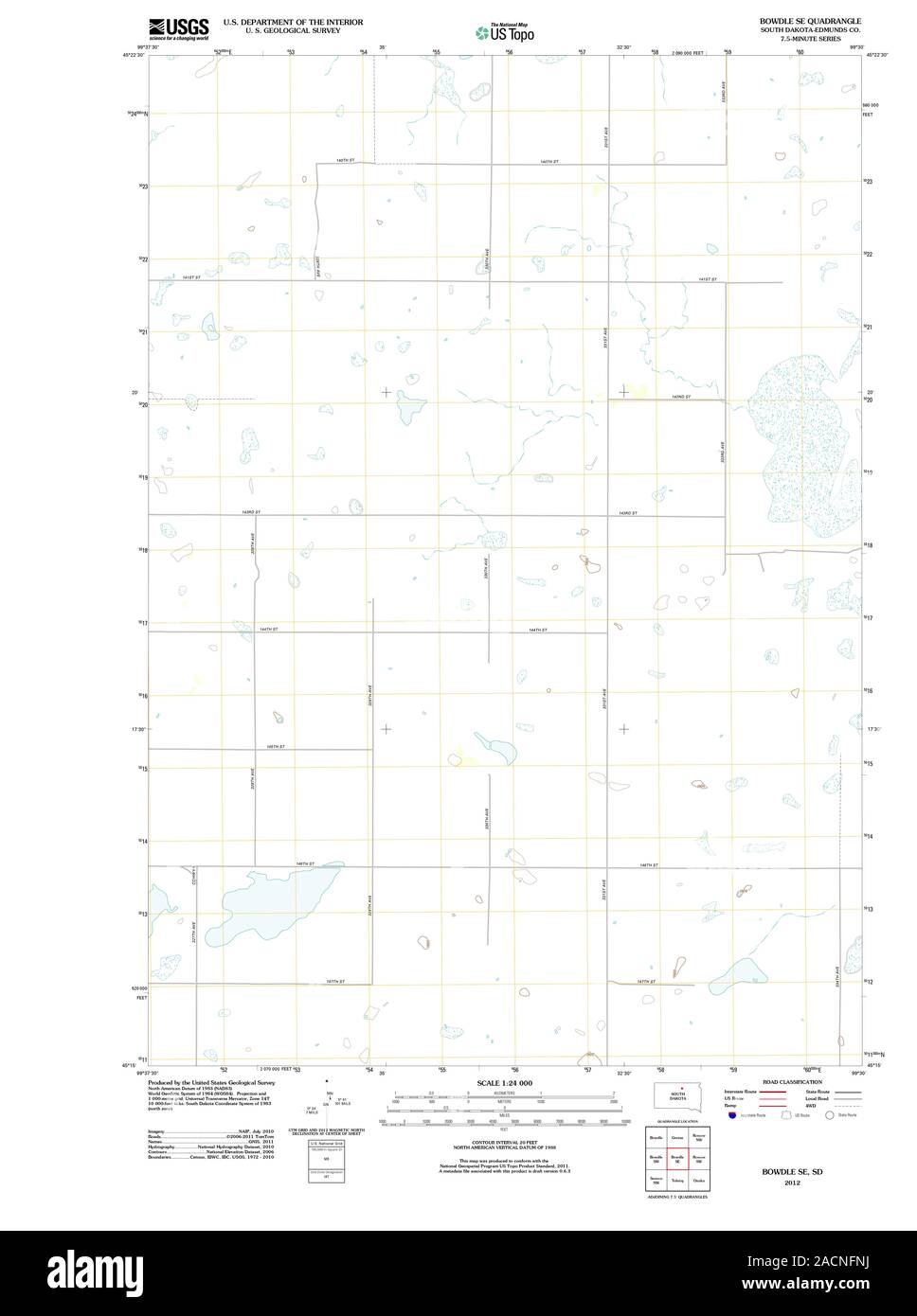 Map of bowdle Cut Out Stock Images & Pictures Alamy