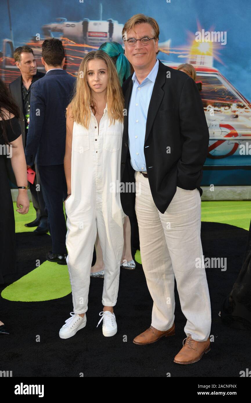 LOS ANGELES, CA. July 9, 2016: Writer Aaron Sorkin & daughter Deborah Sorkin at the Los Angeles premiere of 'Ghostbusters' at the TCL Chinese Theatre, Hollywood. © 2016 Paul Smith / Featureflash Stock Photo