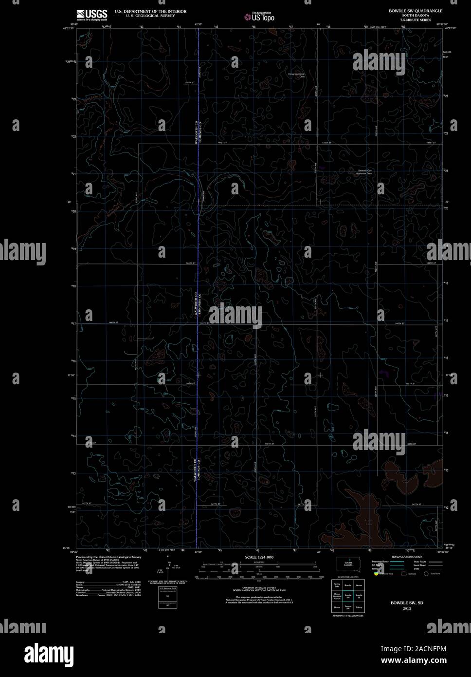 Map of bowdle hires stock photography and images Alamy