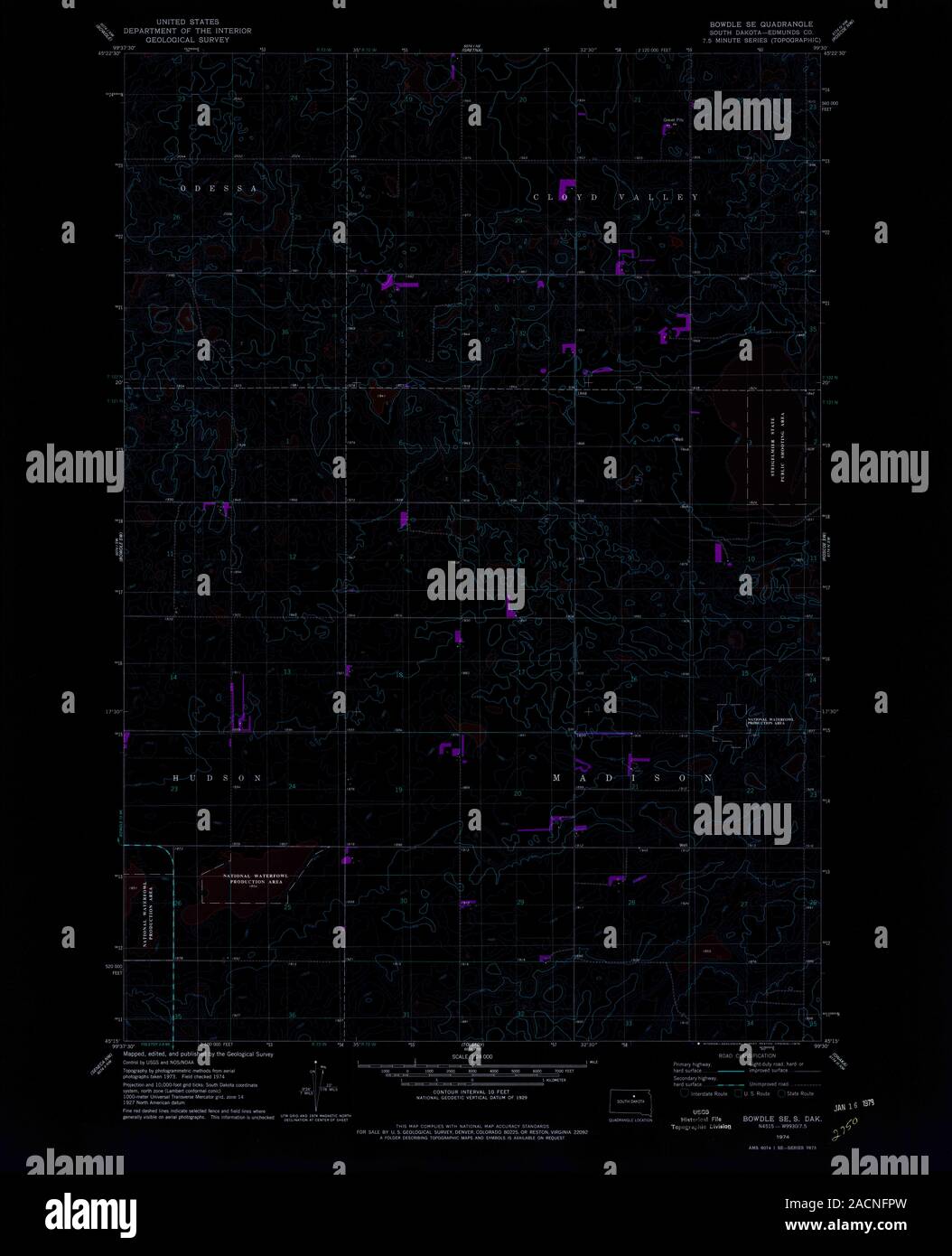 Map of bowdle hires stock photography and images Alamy