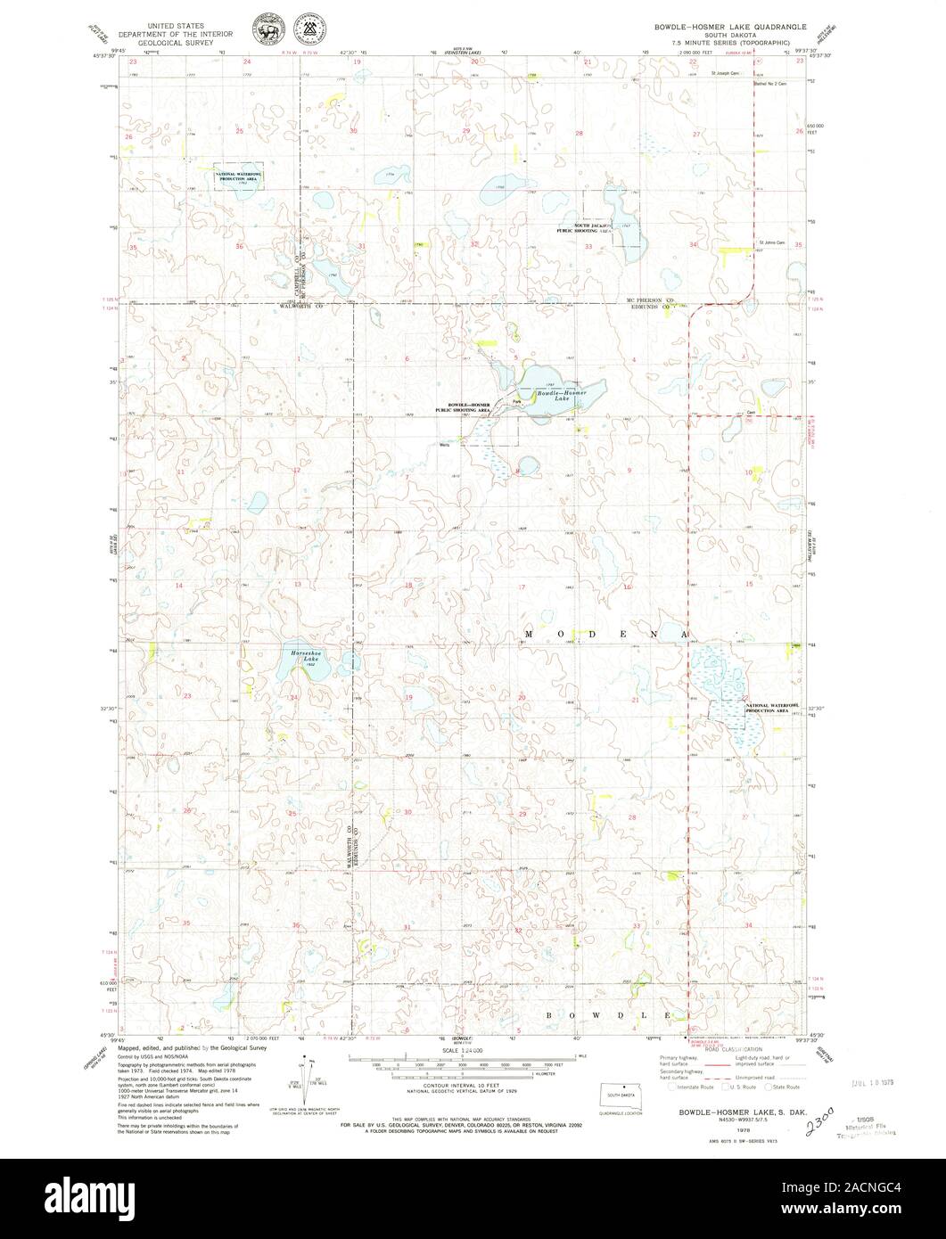 Map of bowdle hires stock photography and images Alamy