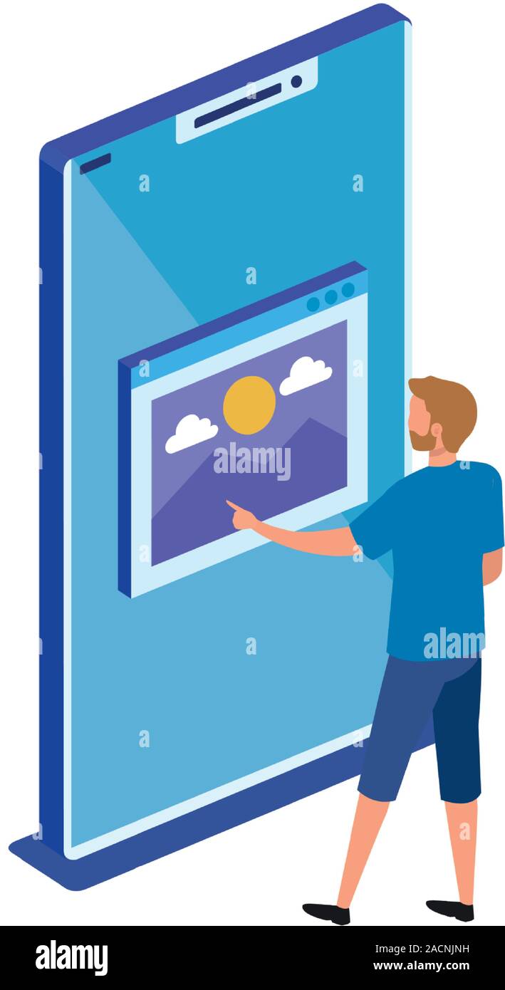 Isolated isometric smartphone vector design Stock Vector Image & Art ...