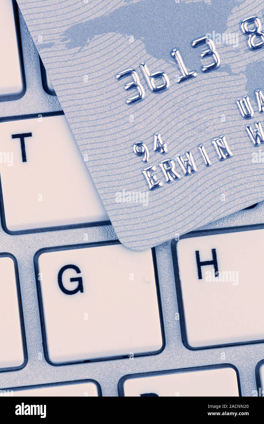 Credit Card and Keyboard Stock Photo Alamy