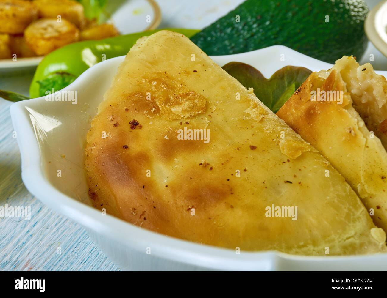 Jamaican beef patties, Caribbean cuisine, Traditional assorted dishes