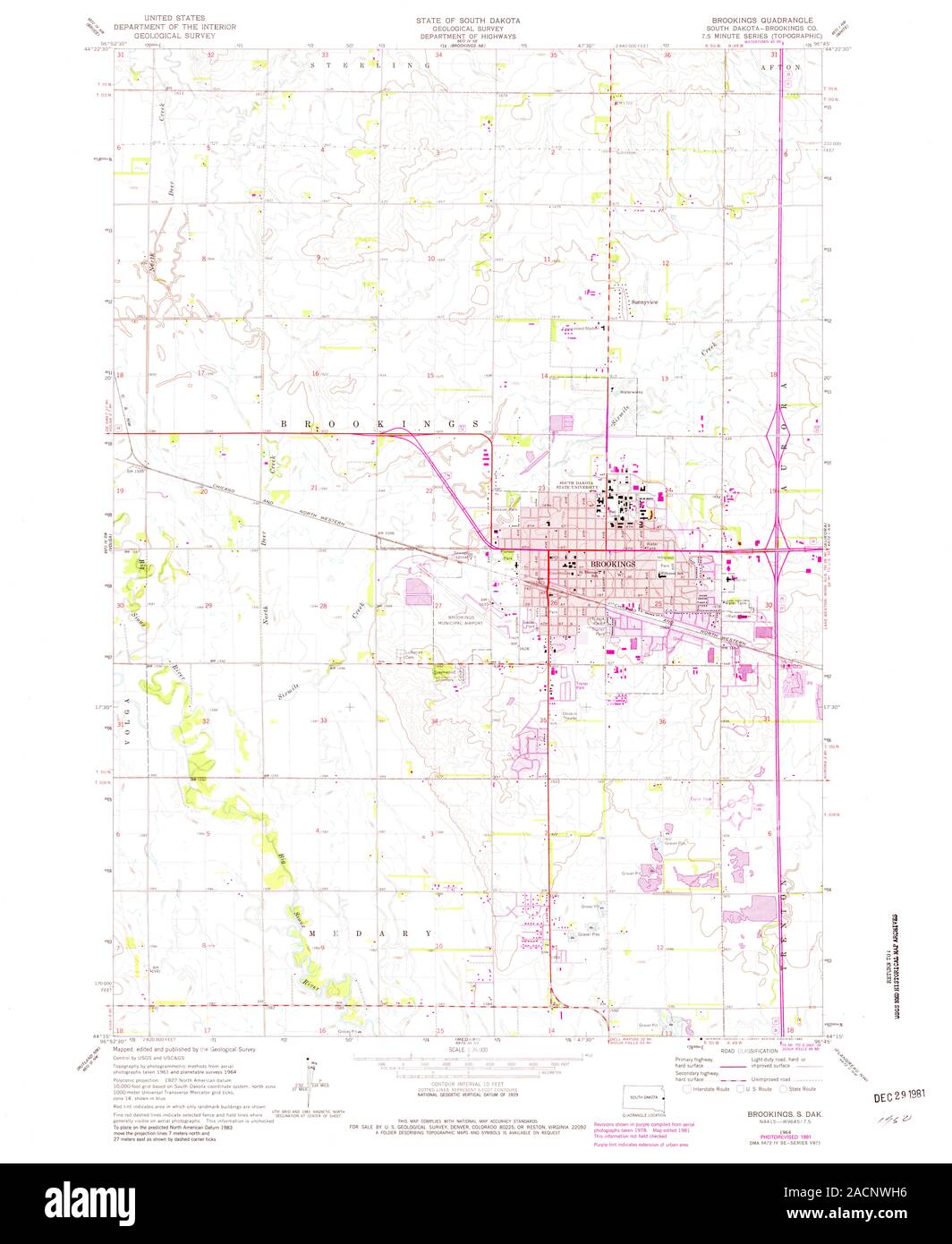 Brookings map hires stock photography and images Alamy