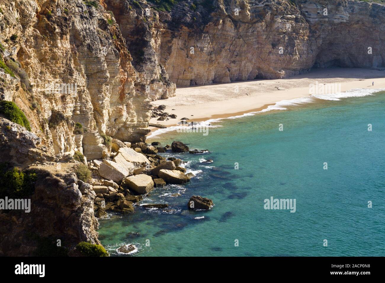 beautiful beach in Sagres Stock Photo - Alamy