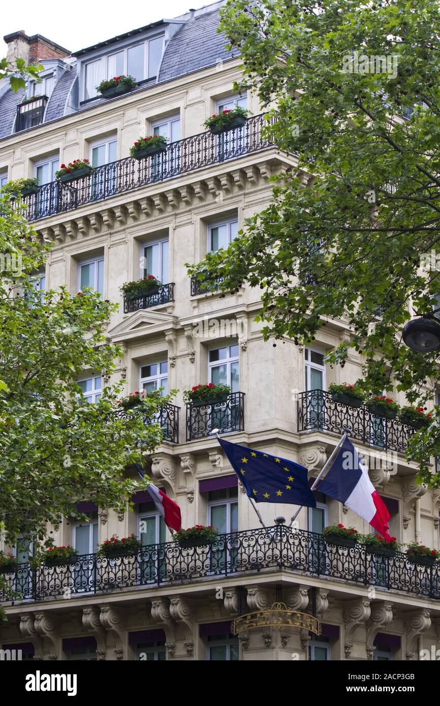 typical French buildings Stock Photo Alamy