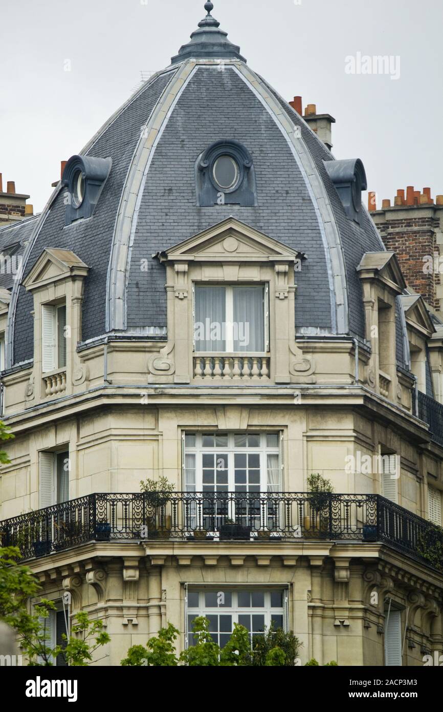 typical French buildings Stock Photo