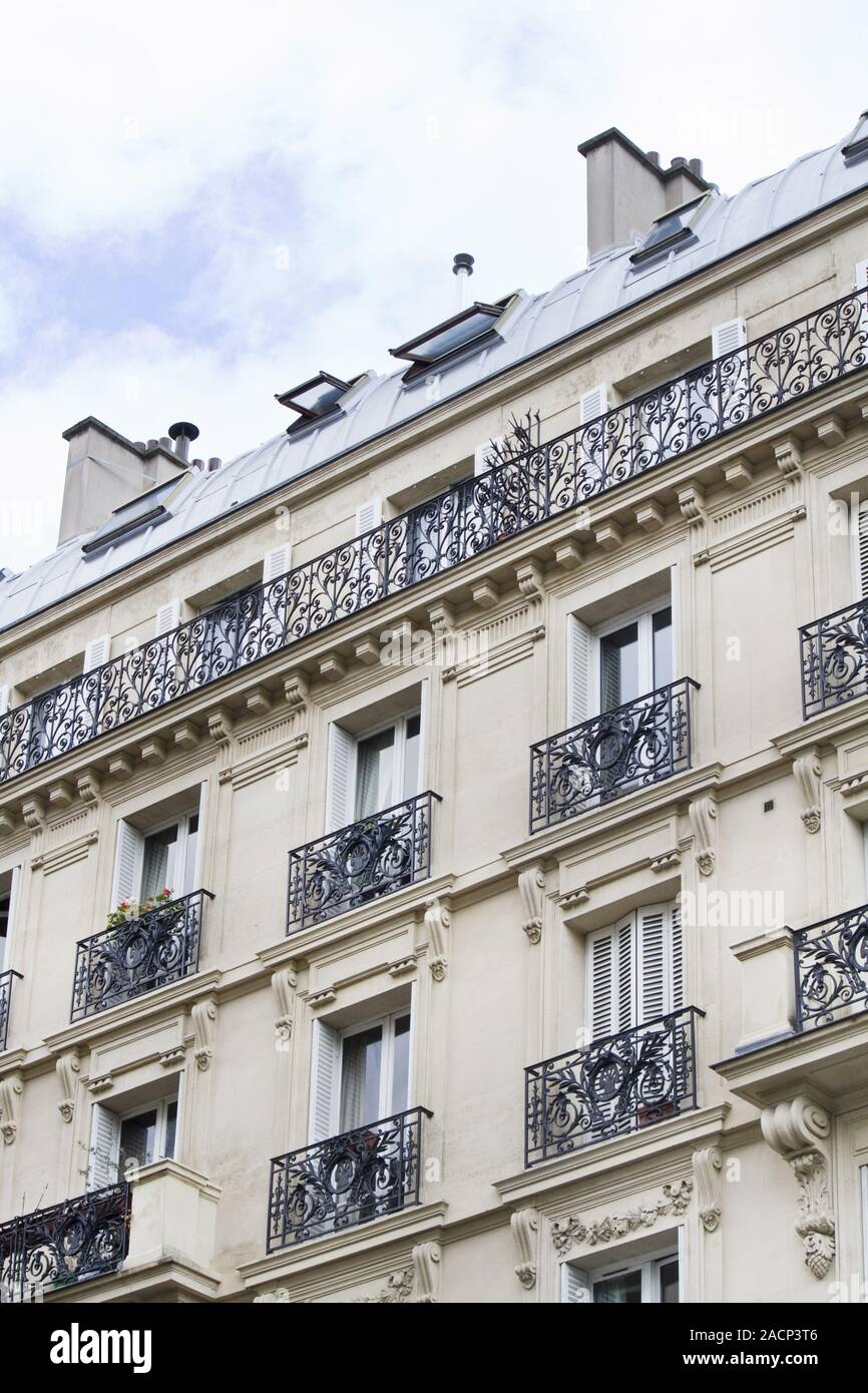 typical French buildings Stock Photo
