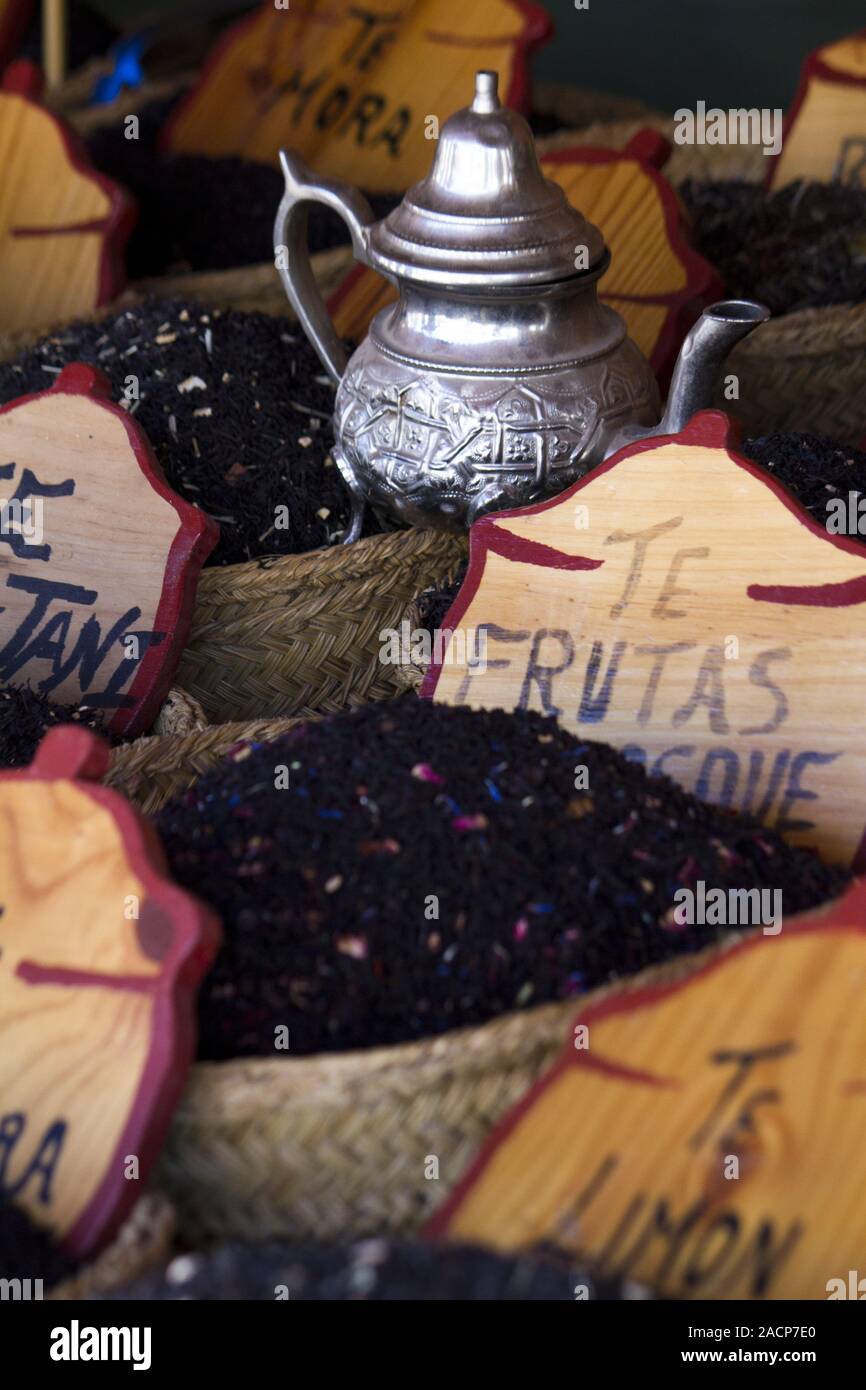 mixed tea herbs Stock Photo Alamy