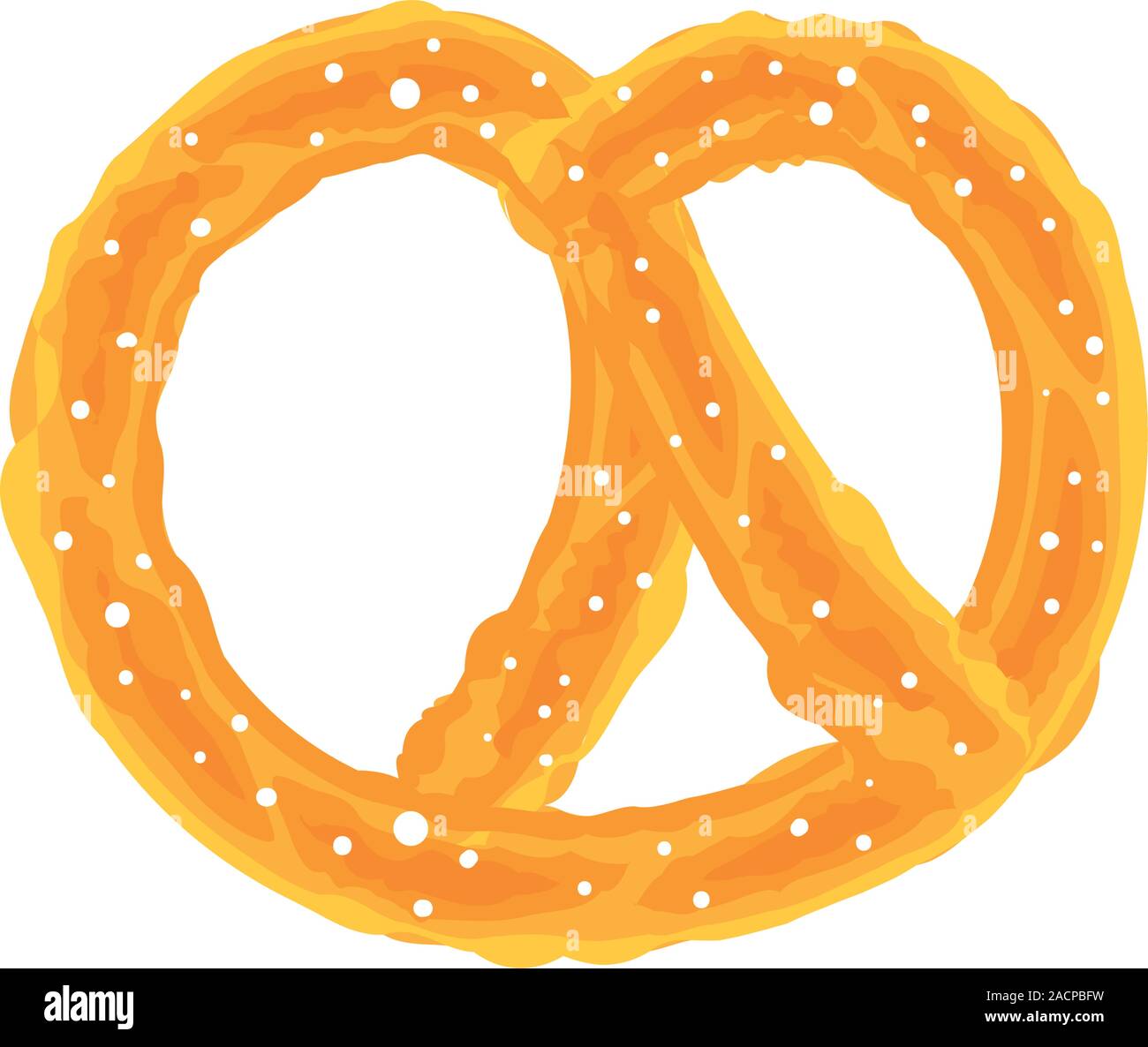 Isolated pretzel bread vector design Stock Vector Image & Art - Alamy