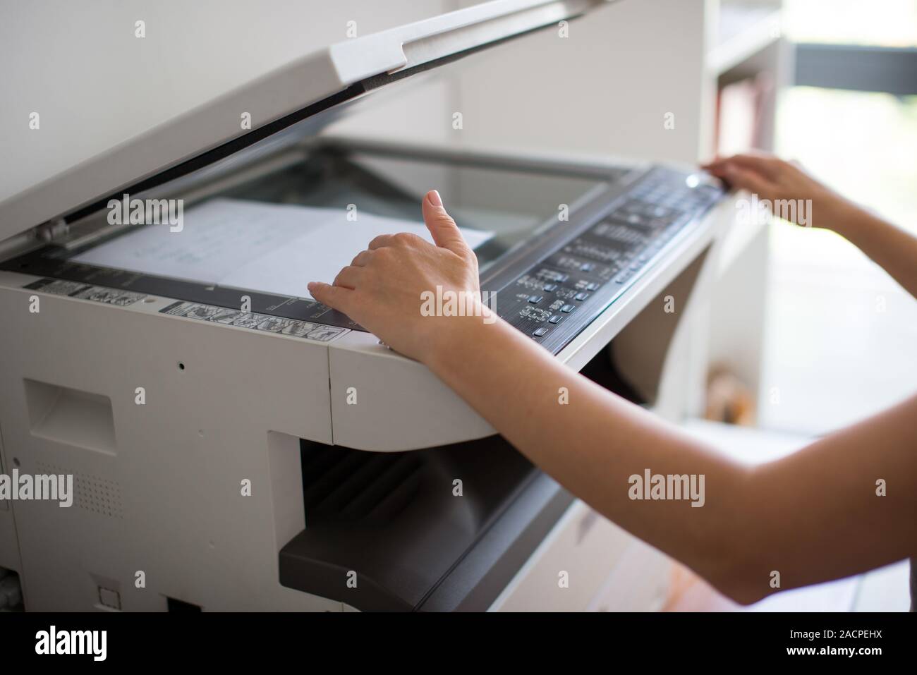 Woman Photocopy Machine High Resolution Stock Photography And Images Alamy