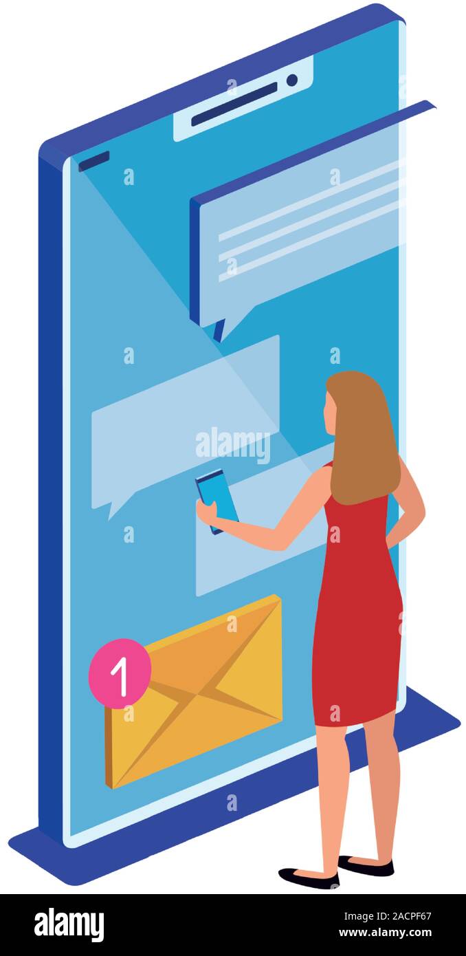 Isolated isometric smartphone vector design Stock Vector Image & Art ...