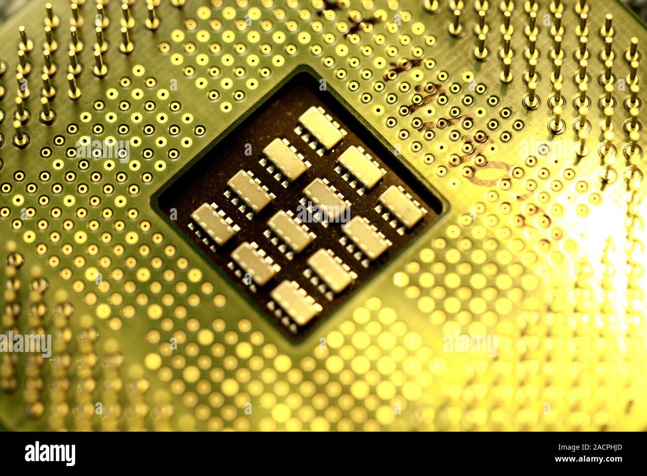 computer microprocessor Stock Photo