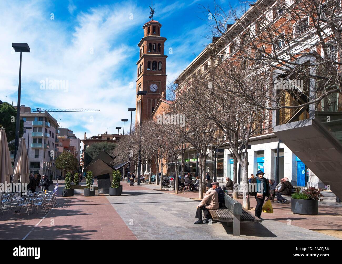 HOSPITALET DE LLOBREGAT, SPAIN - MARCH 9, 2018: A view of the ...