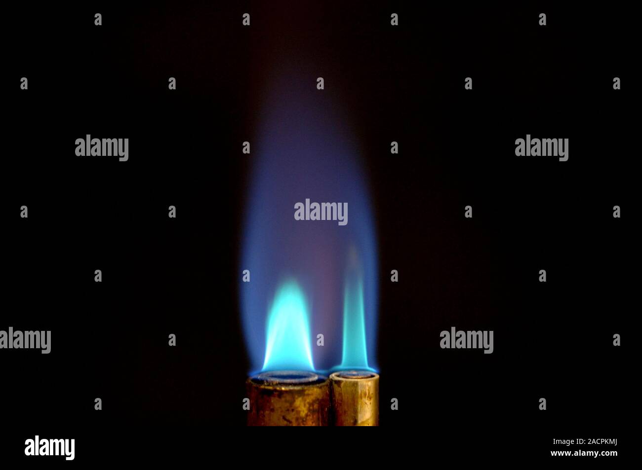 Bunsen burner blue flame. Bunsen burners burn hydrocarbon gases (supplied through the rubber