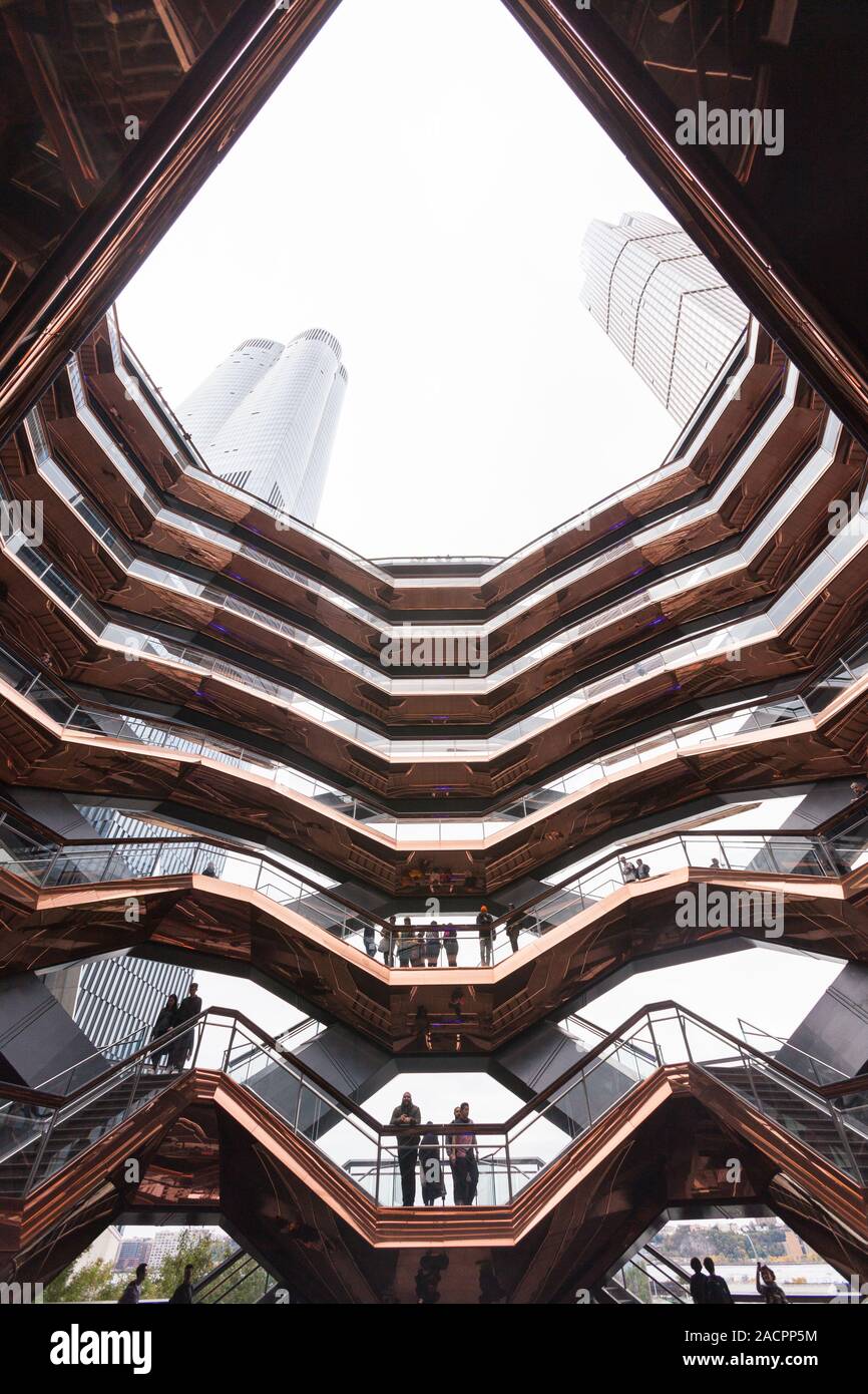 The Vessel, Hudson Yards, New York City, United States of America. Stock Photo