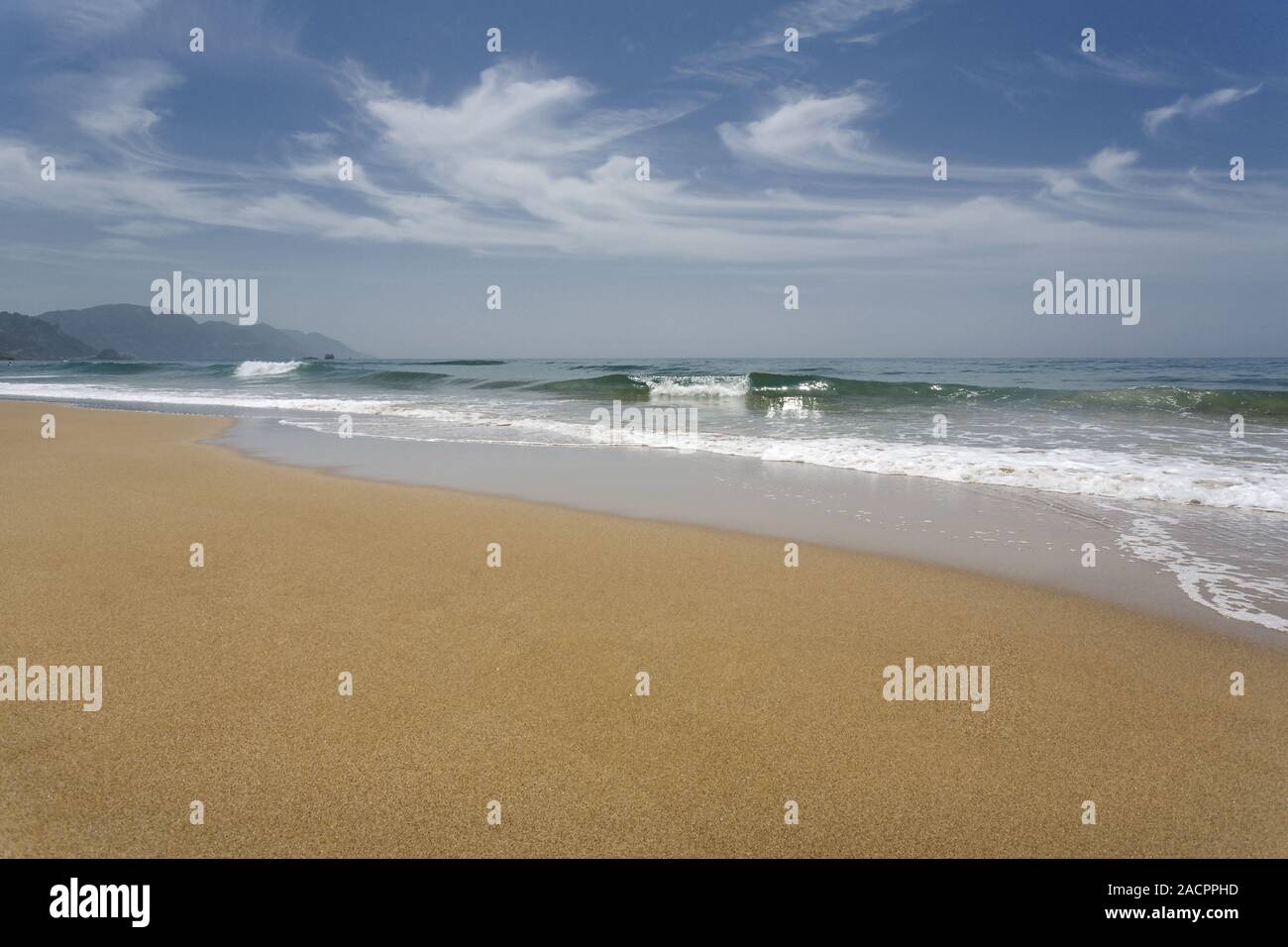 Glyfada Beach on the island of Corfu, Greece Stock Photo - Alamy