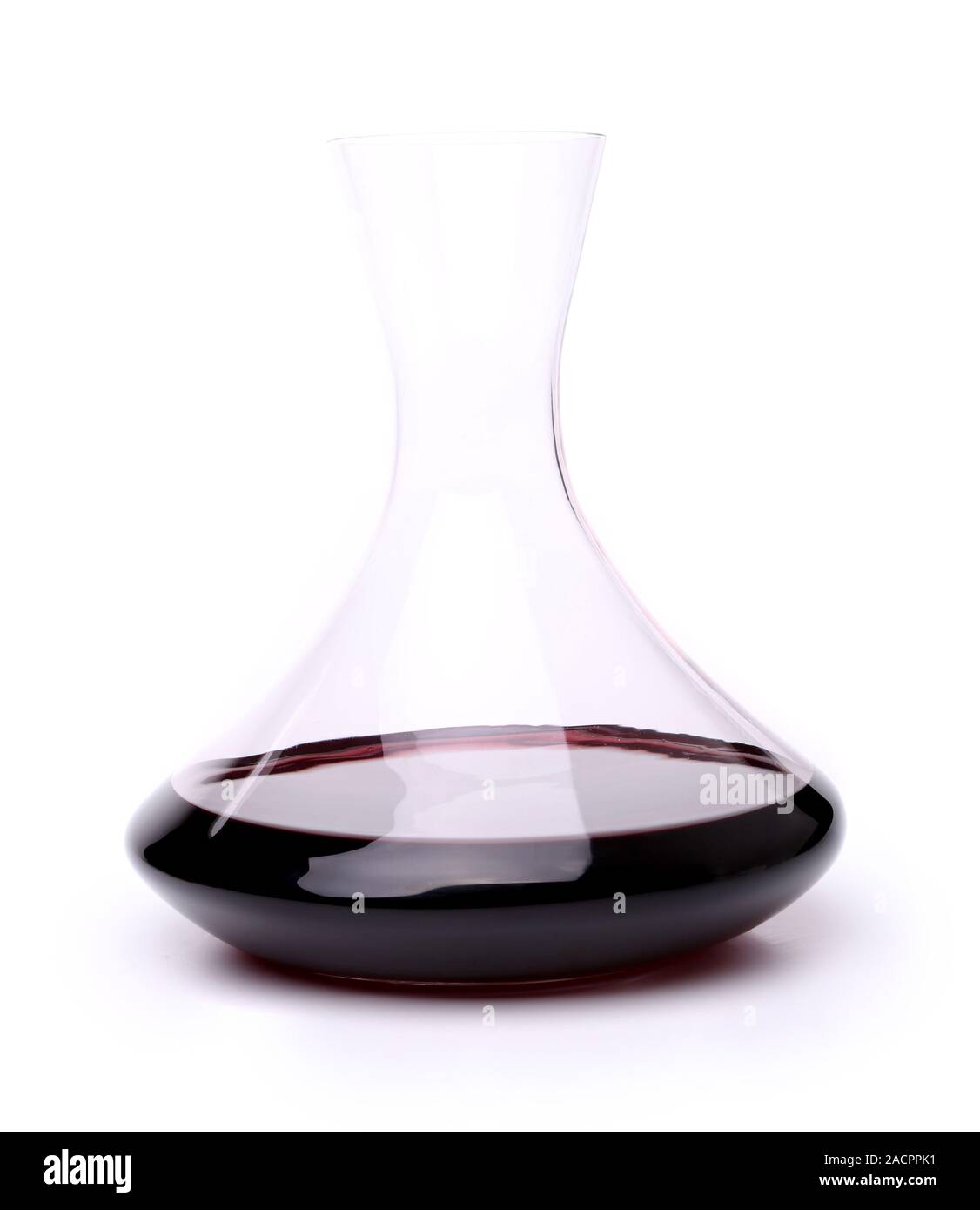 A decanter of red wine isolated over white background Stock Photo Alamy