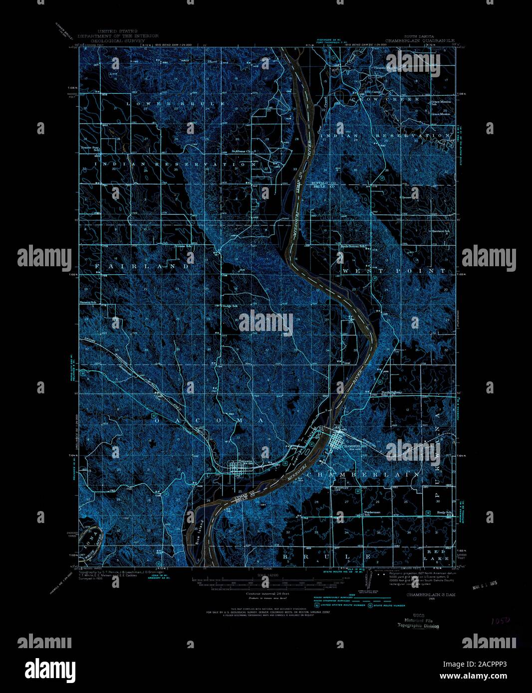 Chamberlain South Dakota High Resolution Stock Photography and Images