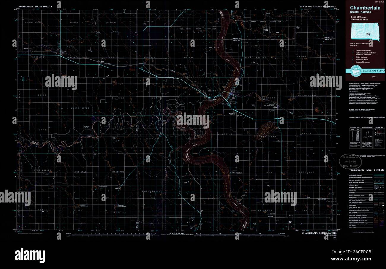 Chamberlain South Dakota High Resolution Stock Photography and Images