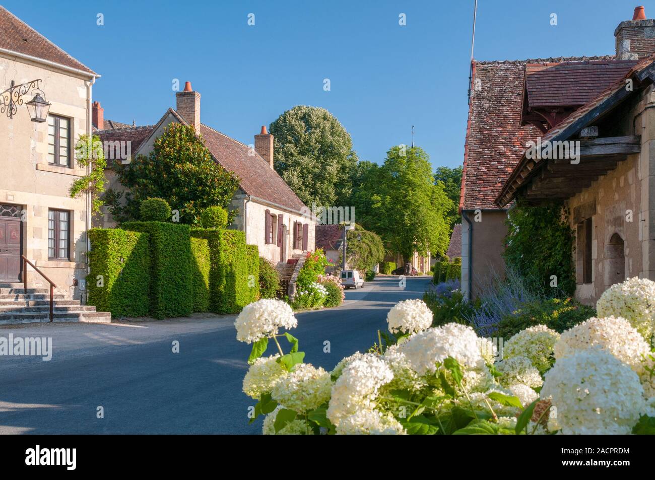 Medieval village of Apremont-sur-Allier, listed as one of the most beautiful medieval villages in France, Cher (18), France Stock Photo