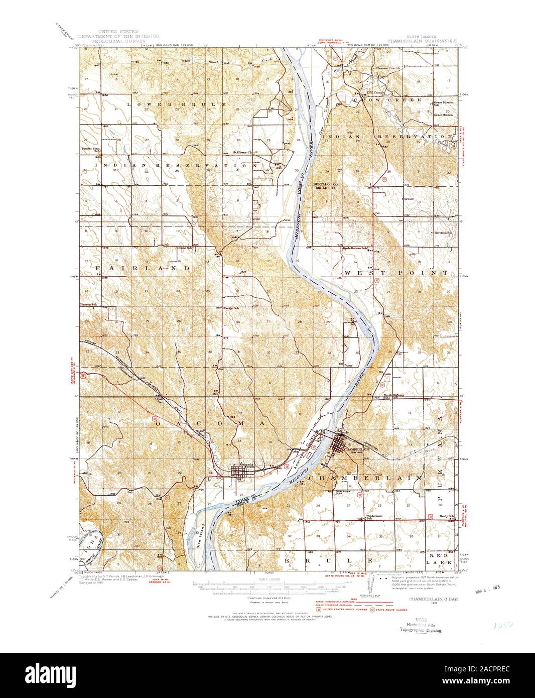 Chamberlain South Dakota Stock Photos & Chamberlain South Dakota Stock