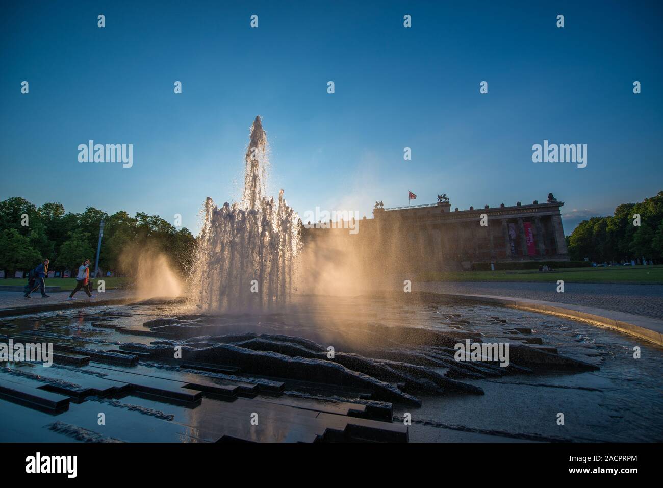 fountain in Berlin Stock Photo Alamy