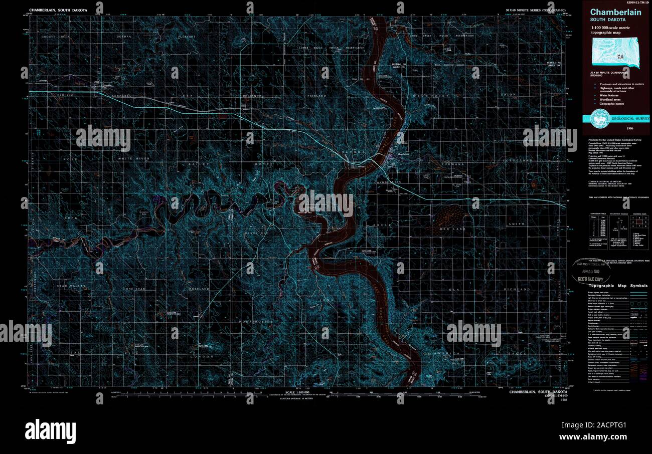 Chamberlain South Dakota Map