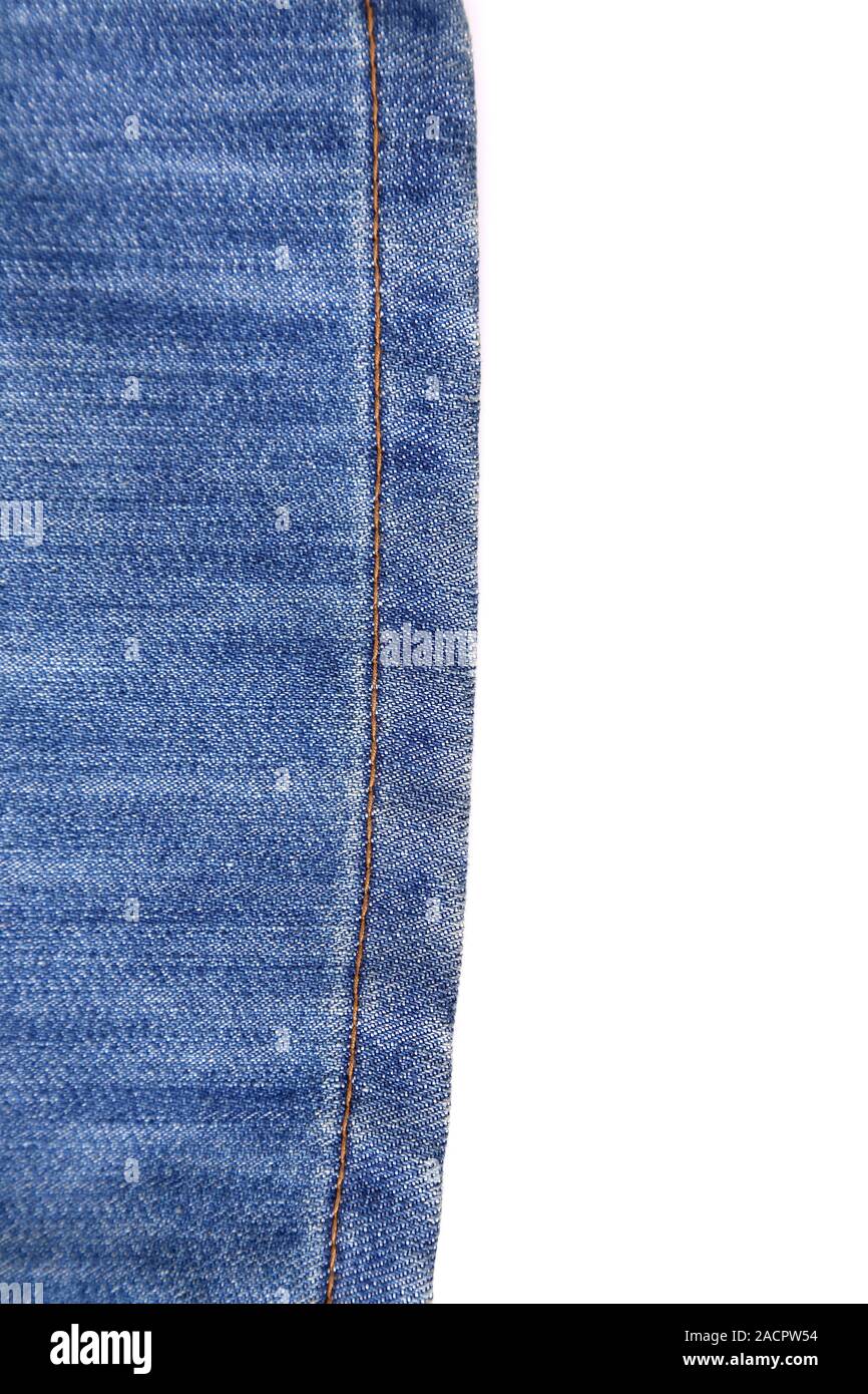 Wrinkled blue jean frame Stock Photo Alamy
