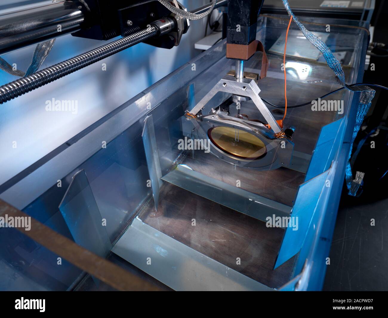 Ultrasound hydrophone calibration equipment. This equipment is used to