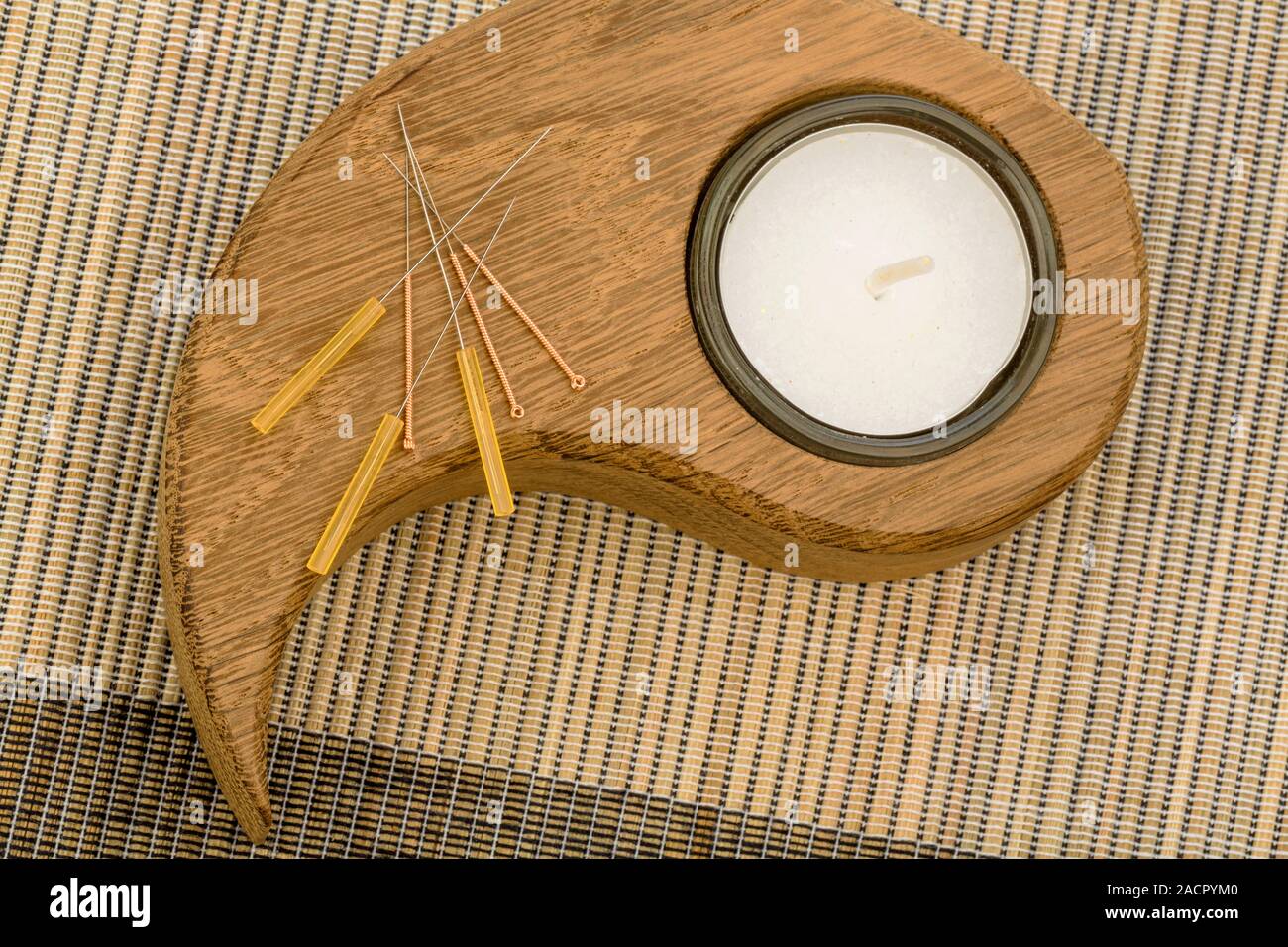 Acupuncture Needles Stock Photo