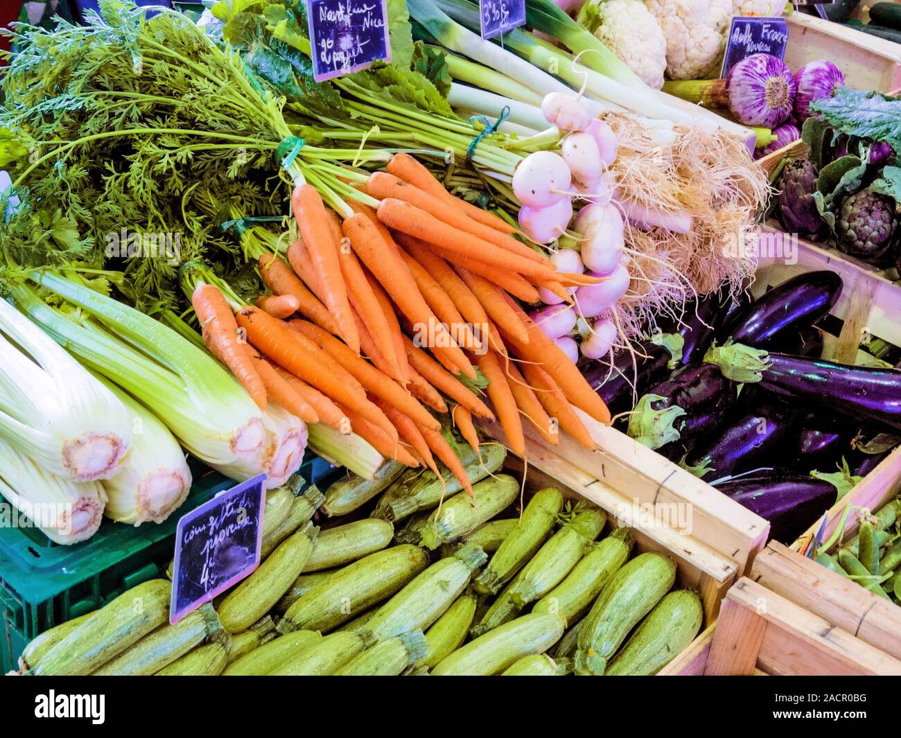 Selection of vegetables Stock Photo