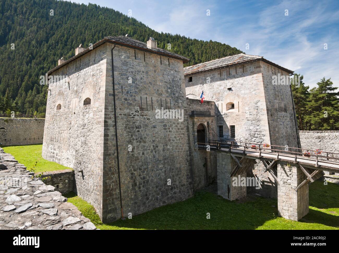 Fort Marie-Therese, one of the Esseillon forts near Aussois, Savoie (73), Auvergne-Rhone-Alpes region, France Stock Photo