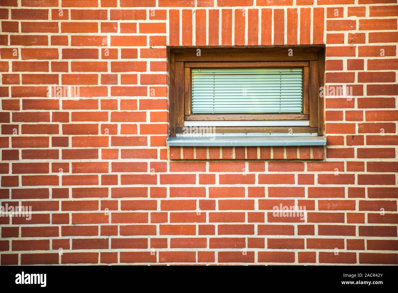 redbrick wall with window Stock Photo