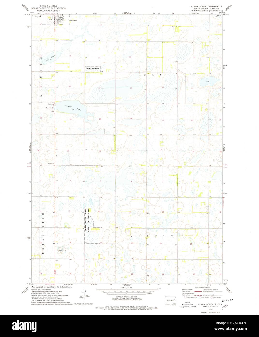 Clark south dakota map Cut Out Stock Images & Pictures Alamy