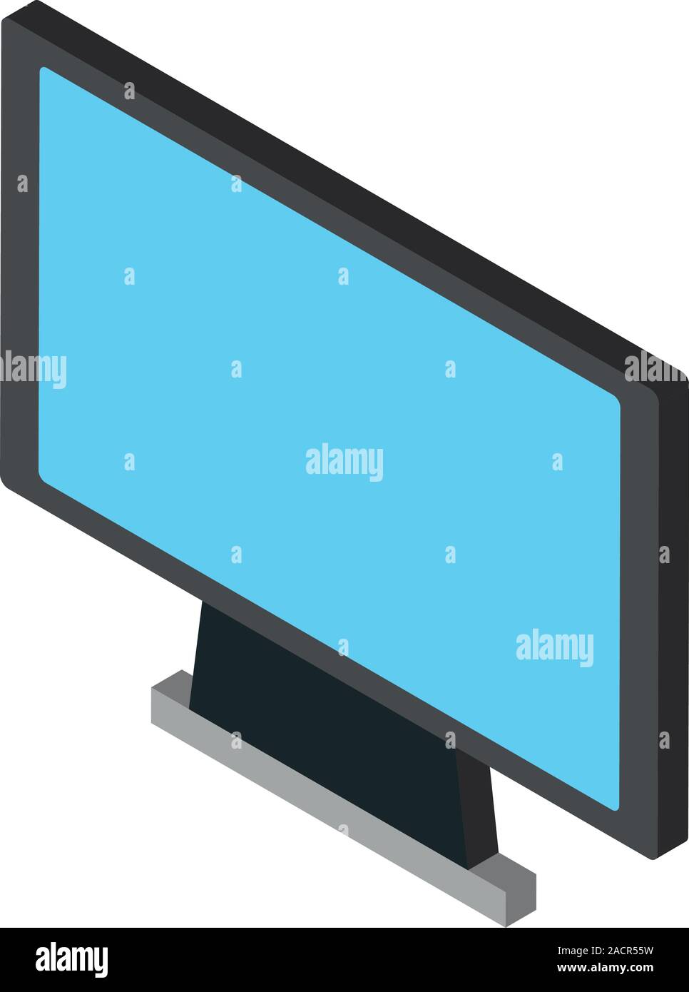 computer desktop display isolated icon Stock Vector Image & Art - Alamy