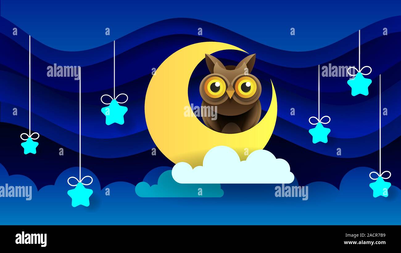Magic Illustration With Moon And Different Elements Of Space. Stars, Space, Planets. Vector Stock Vector