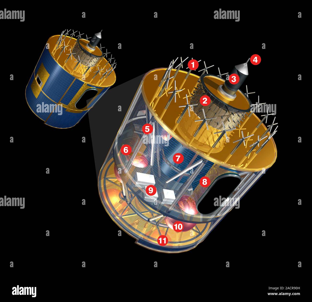 Meteosat Weather Satellite Computer Artwork Of A Meteosat Weather 