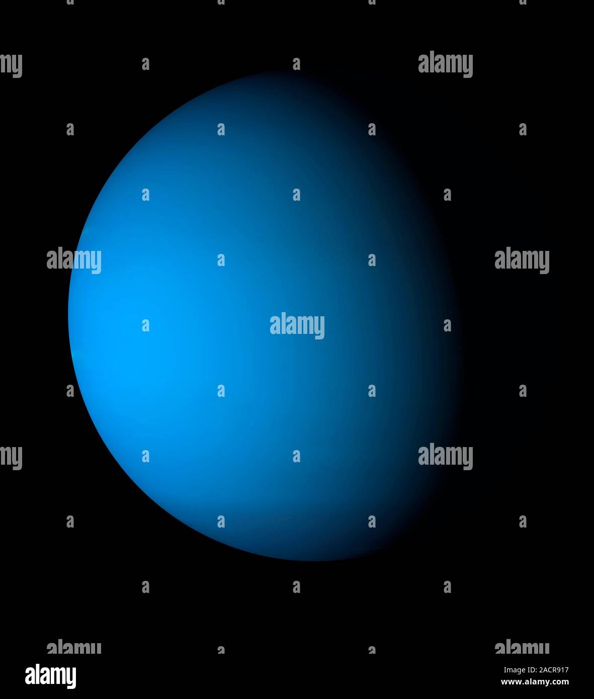 Neptune from space. Computer artwork of the Neptune. Neptune is