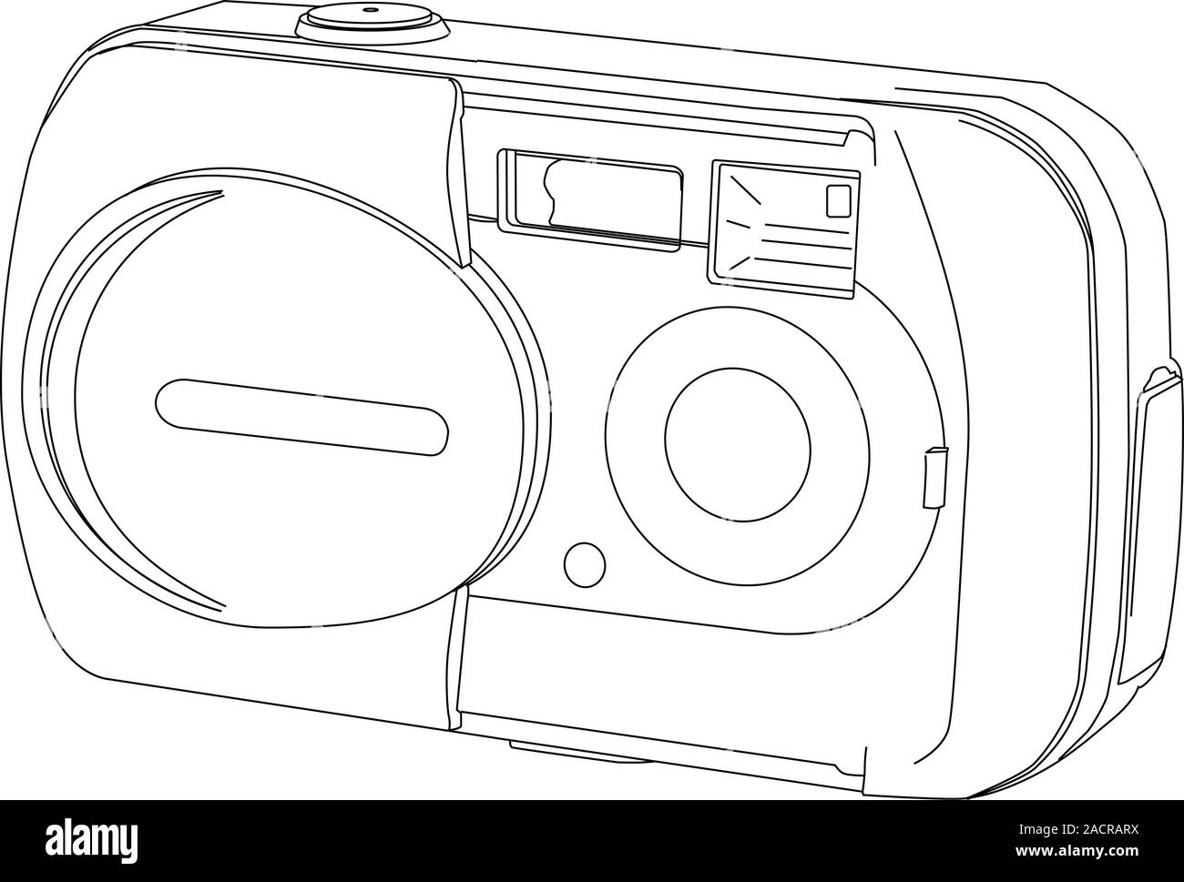 Line drawing camera Black and White Stock Photos & Images - Alamy