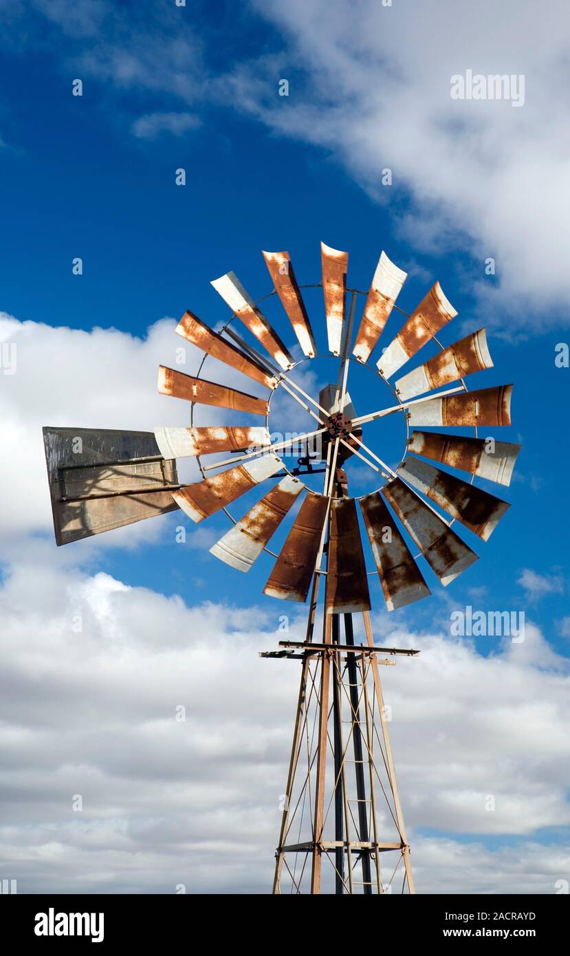 Windpump Wind Powered Water Pump Photographed Near Bonnievale