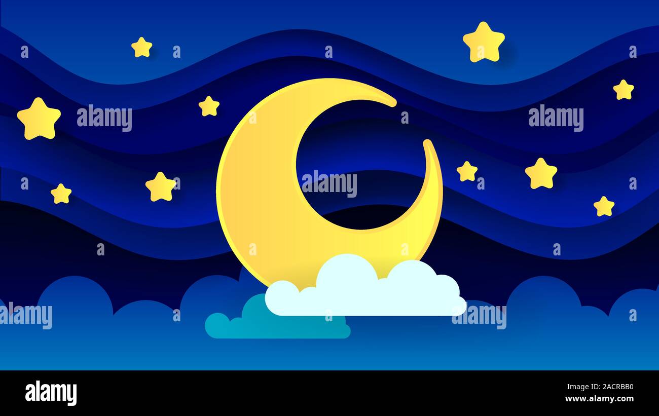 Magic Illustration With Moon And Different Elements Of Space. Stars, Space, Planets. Vector Stock Vector